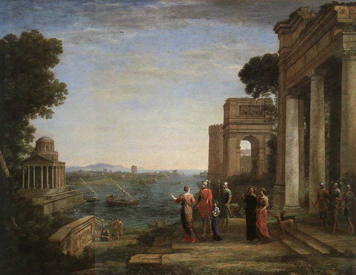 Aeneas-s Farewell to Dido in Carthago